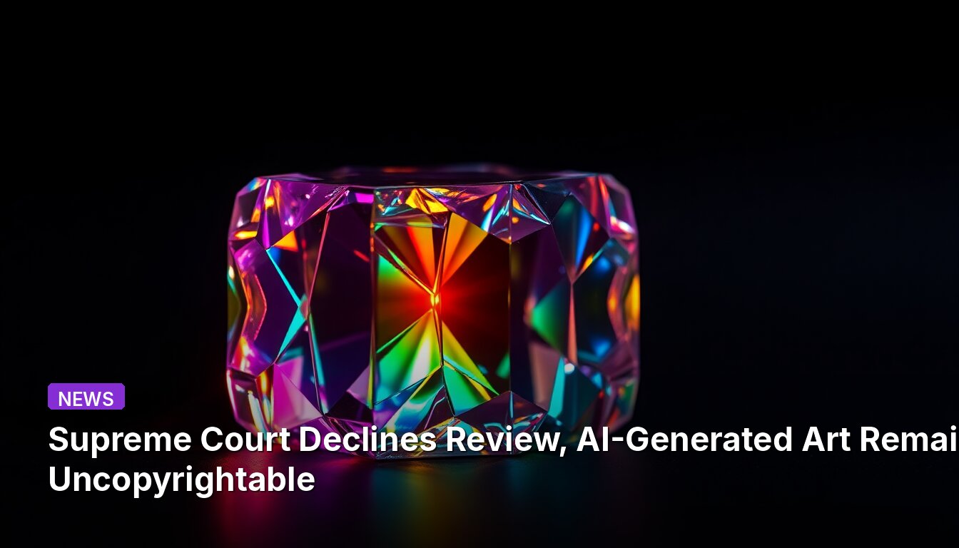 Supreme Court Declines Review, AI-Generated Art Remains Uncopyrightable