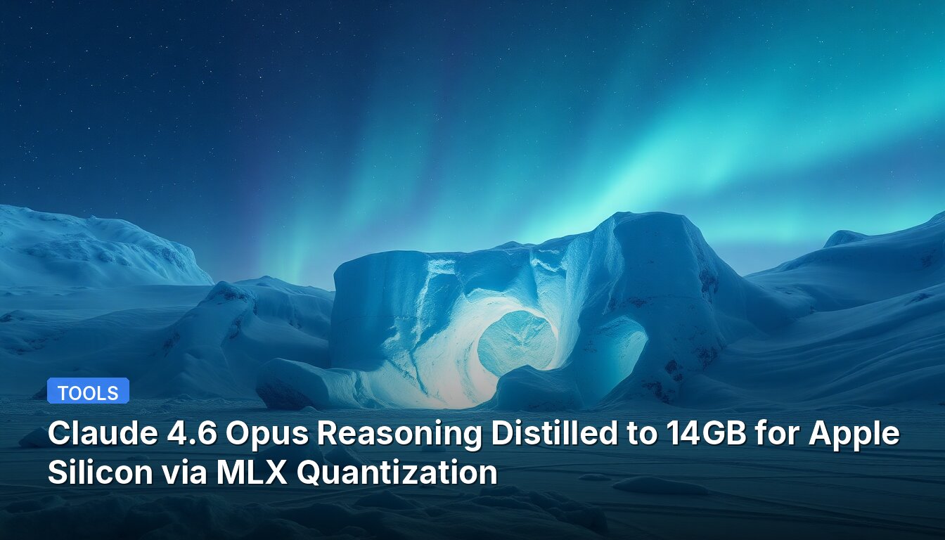 Claude 4.6 Opus Reasoning Distilled to 14GB for Apple Silicon via MLX Quantization