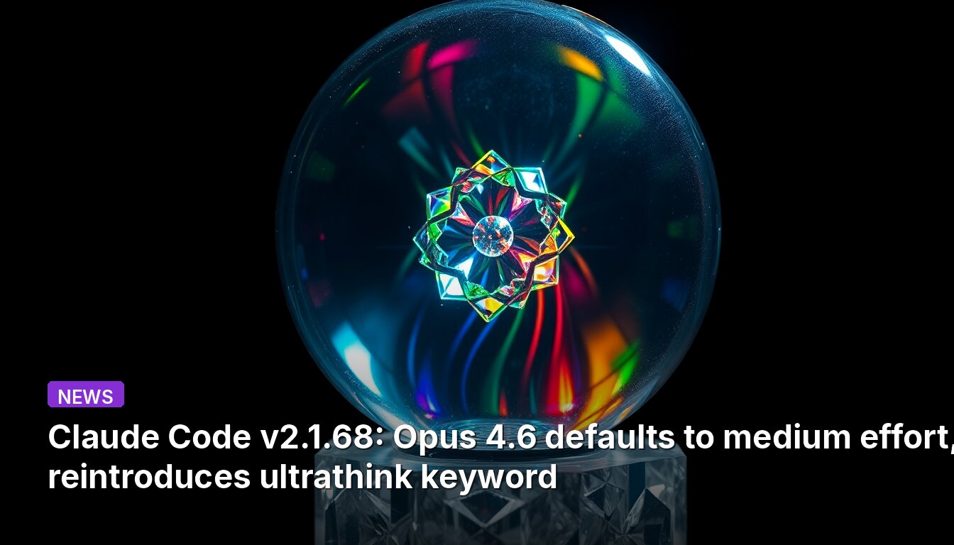 Claude Code v2.1.68: Opus 4.6 defaults to medium effort, reintroduces ultrathink keyword