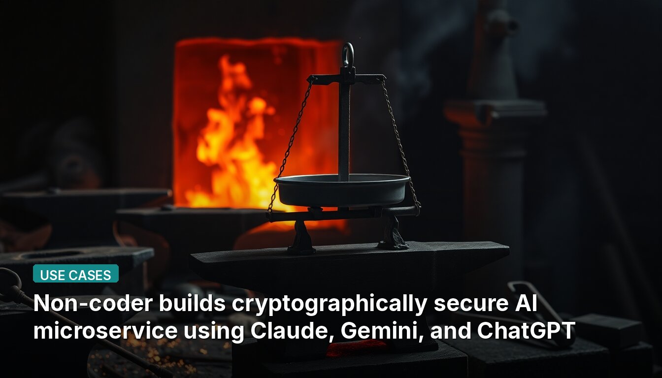 Non-coder builds cryptographically secure AI microservice using Claude, Gemini, and ChatGPT
