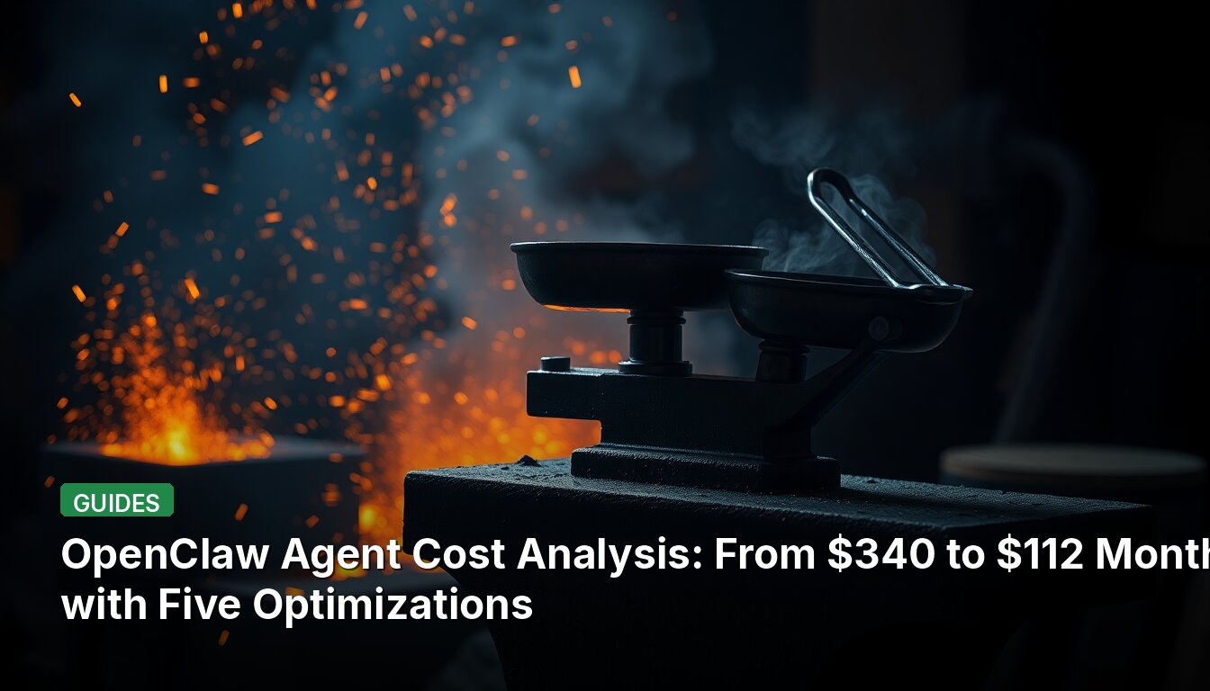 OpenClaw Agent Cost Analysis: From $340 to $112 Monthly with Five Optimizations