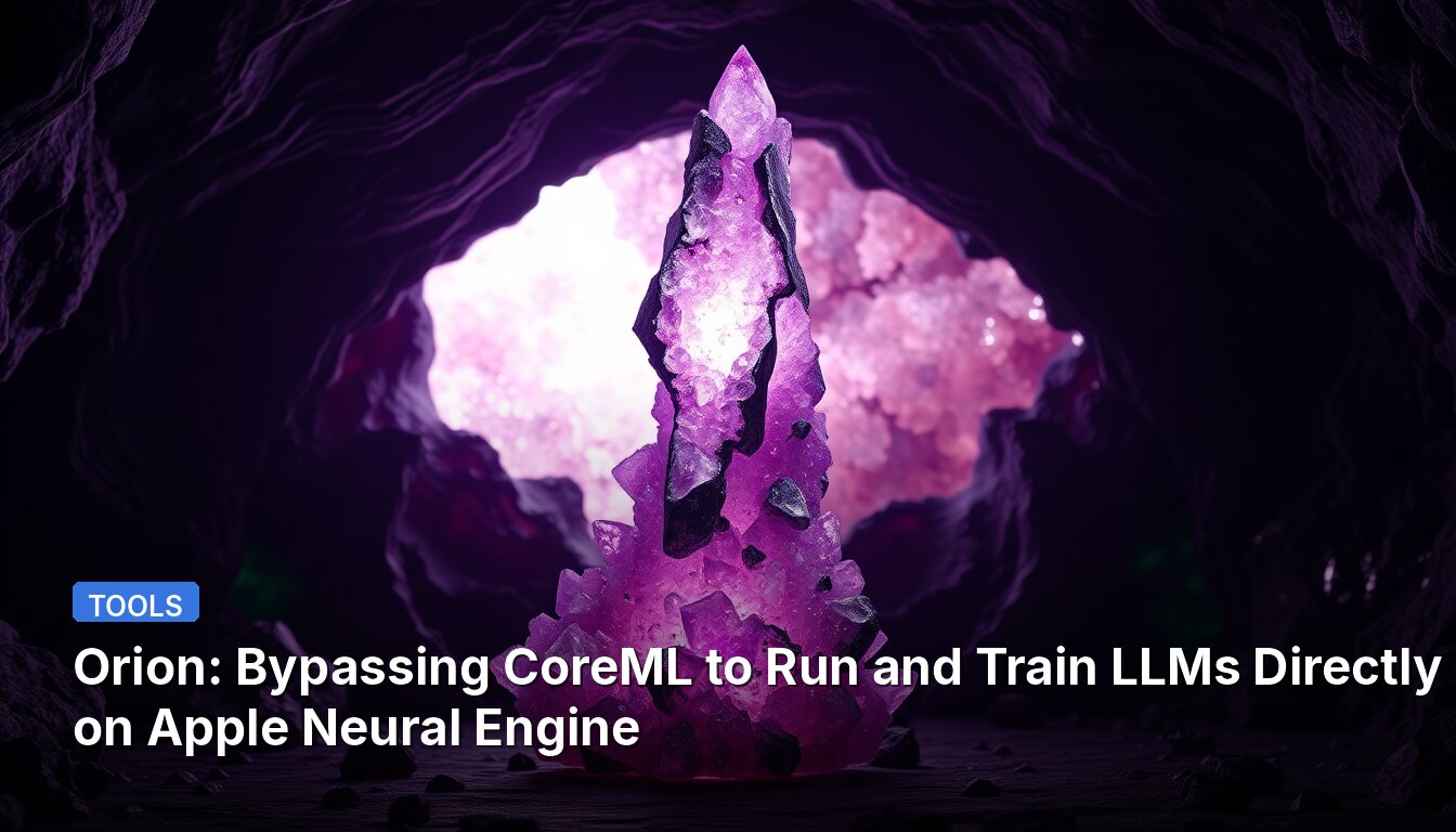Orion: Bypassing CoreML to Run and Train LLMs Directly on Apple Neural Engine