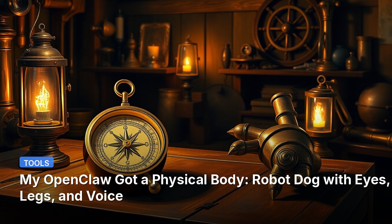 My OpenClaw Got a Physical Body: Robot Dog with Eyes, Legs, and Voice