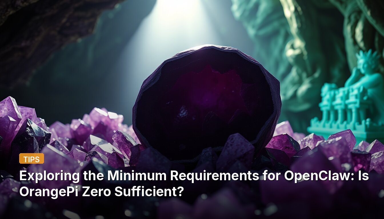 Exploring the Minimum Requirements for OpenClaw: Is OrangePi Zero Sufficient?