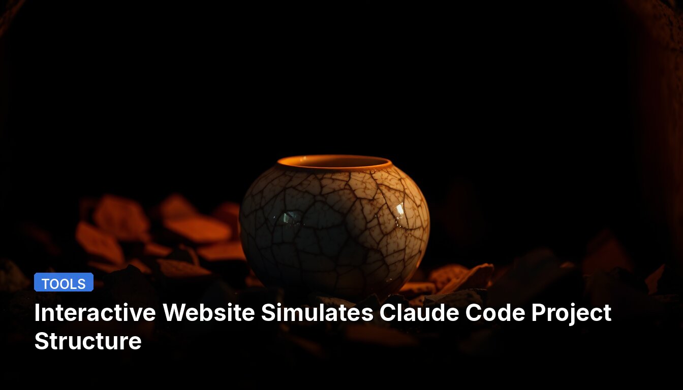Interactive Website Simulates Claude Code Project Structure