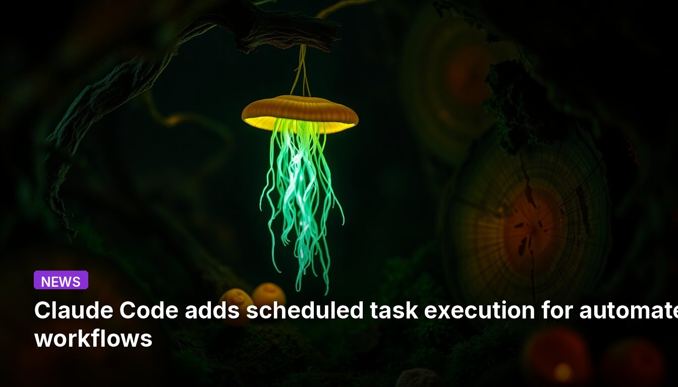 Claude Code adds scheduled task execution for automated workflows