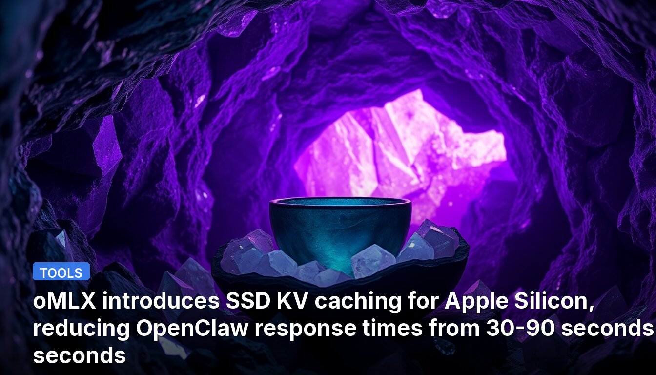oMLX introduces SSD KV caching for Apple Silicon, reducing OpenClaw response times from 30-90 seconds to 5 seconds