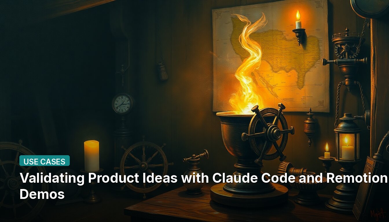 Validating Product Ideas with Claude Code and Remotion Demos
