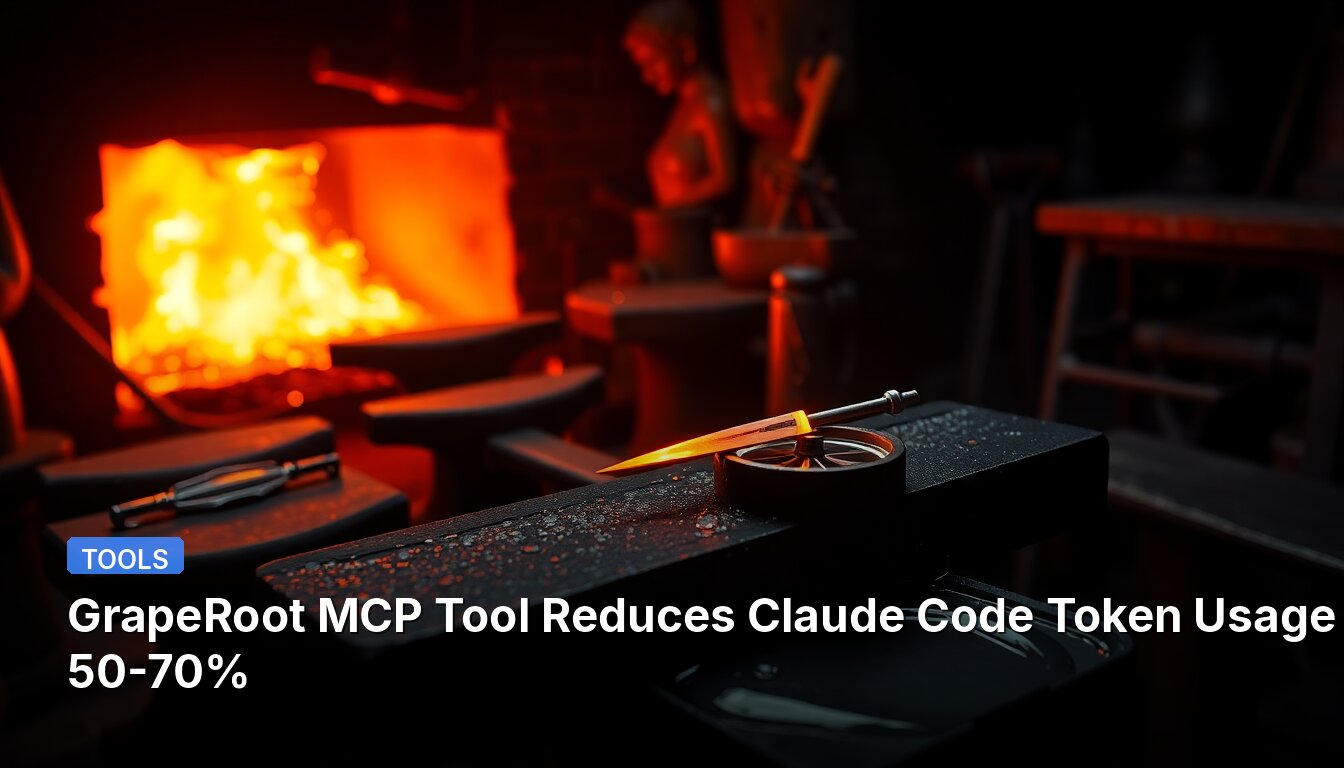 GrapeRoot MCP Tool Reduces Claude Code Token Usage by 50-70%