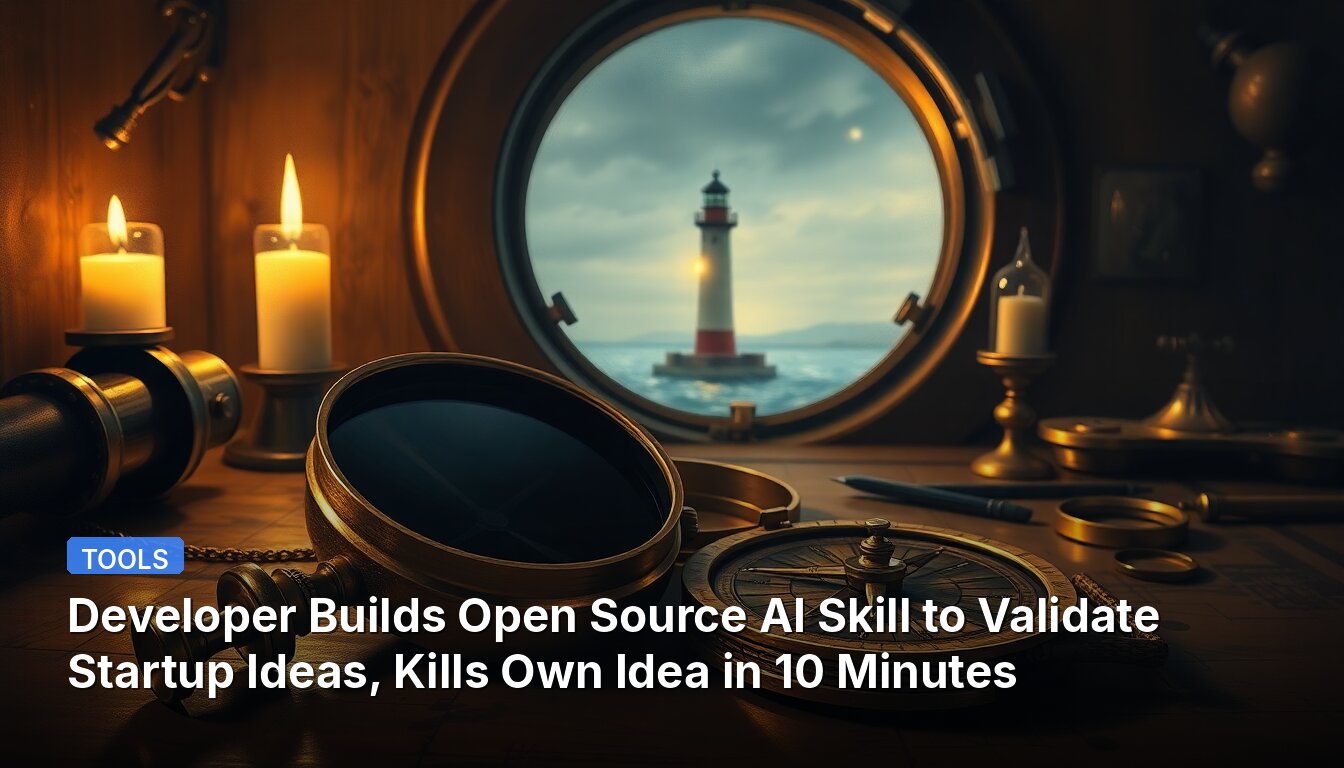 Developer Builds Open Source AI Skill to Validate Startup Ideas, Kills Own Idea in 10 Minutes
