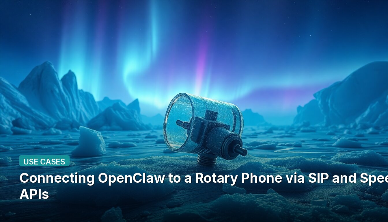 Connecting OpenClaw to a Rotary Phone via SIP and Speech APIs