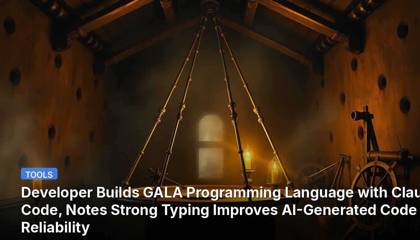 Developer Builds GALA Programming Language with Claude Code, Notes Strong Typing Improves AI-Generated Code Reliability