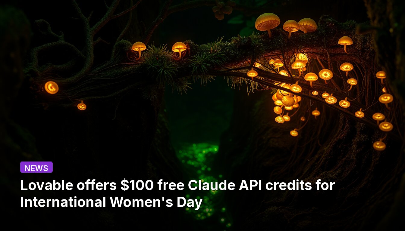 Lovable offers $100 free Claude API credits for International Women's Day