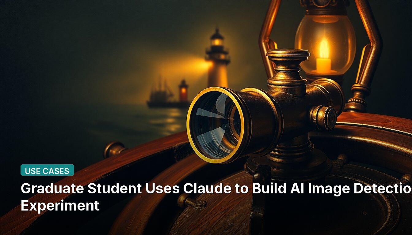 Graduate Student Uses Claude to Build AI Image Detection Experiment