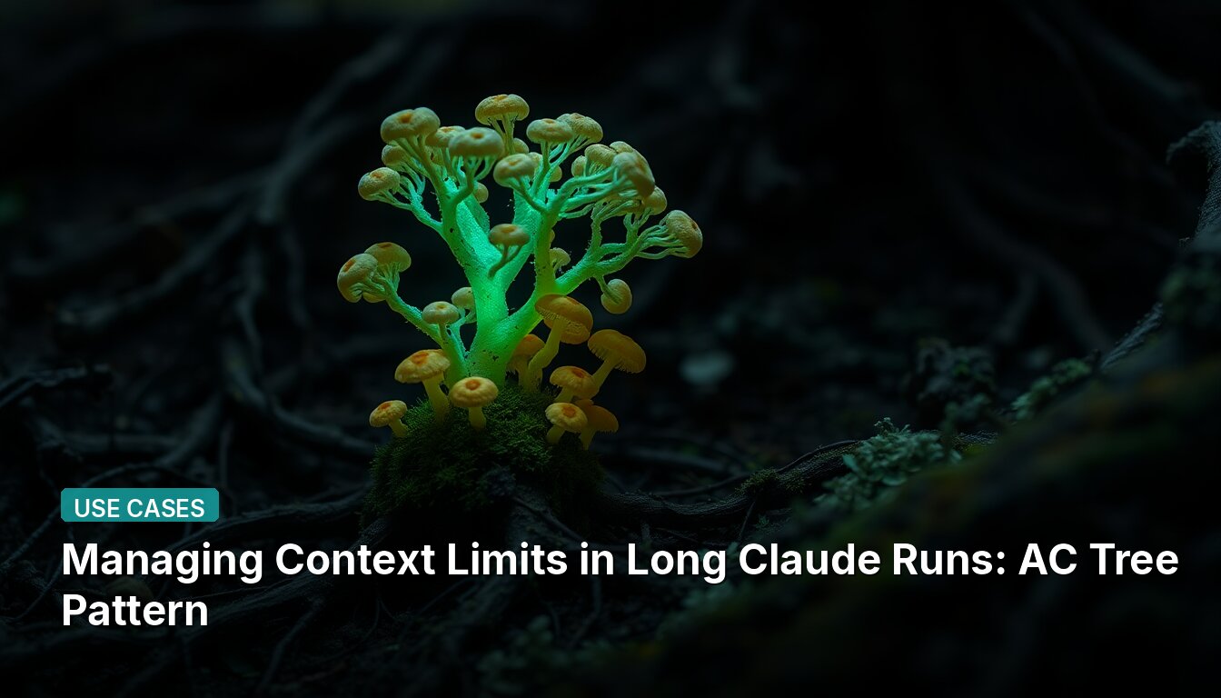 Managing Context Limits in Long Claude Runs: AC Tree Pattern
