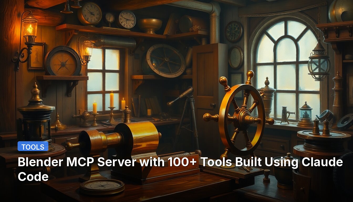 Blender MCP Server with 100+ Tools Built Using Claude Code
