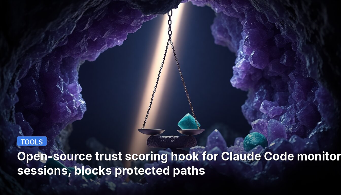 Open-source trust scoring hook for Claude Code monitors sessions, blocks protected paths