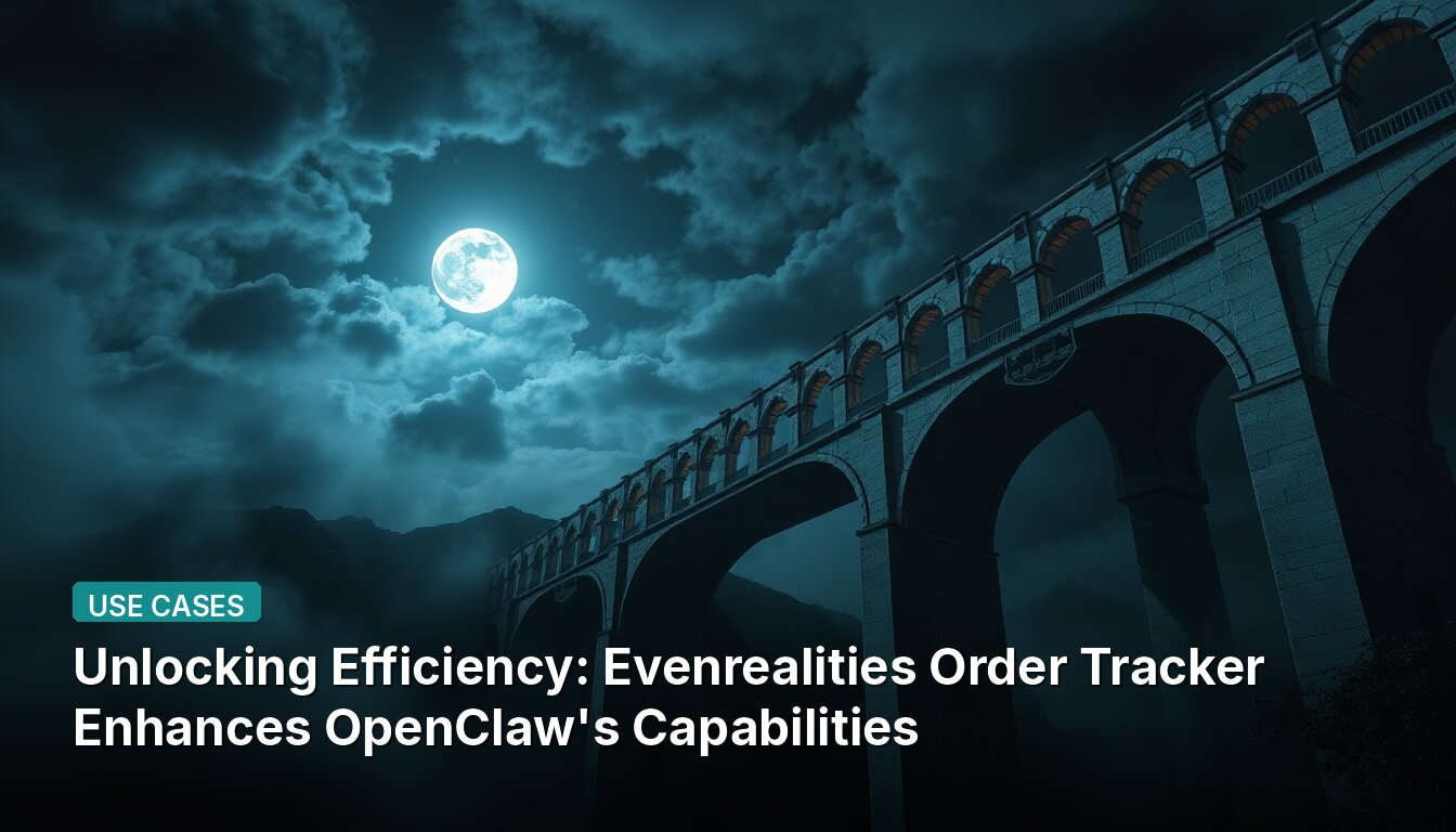 Unlocking Efficiency: Evenrealities Order Tracker Enhances OpenClaw's Capabilities