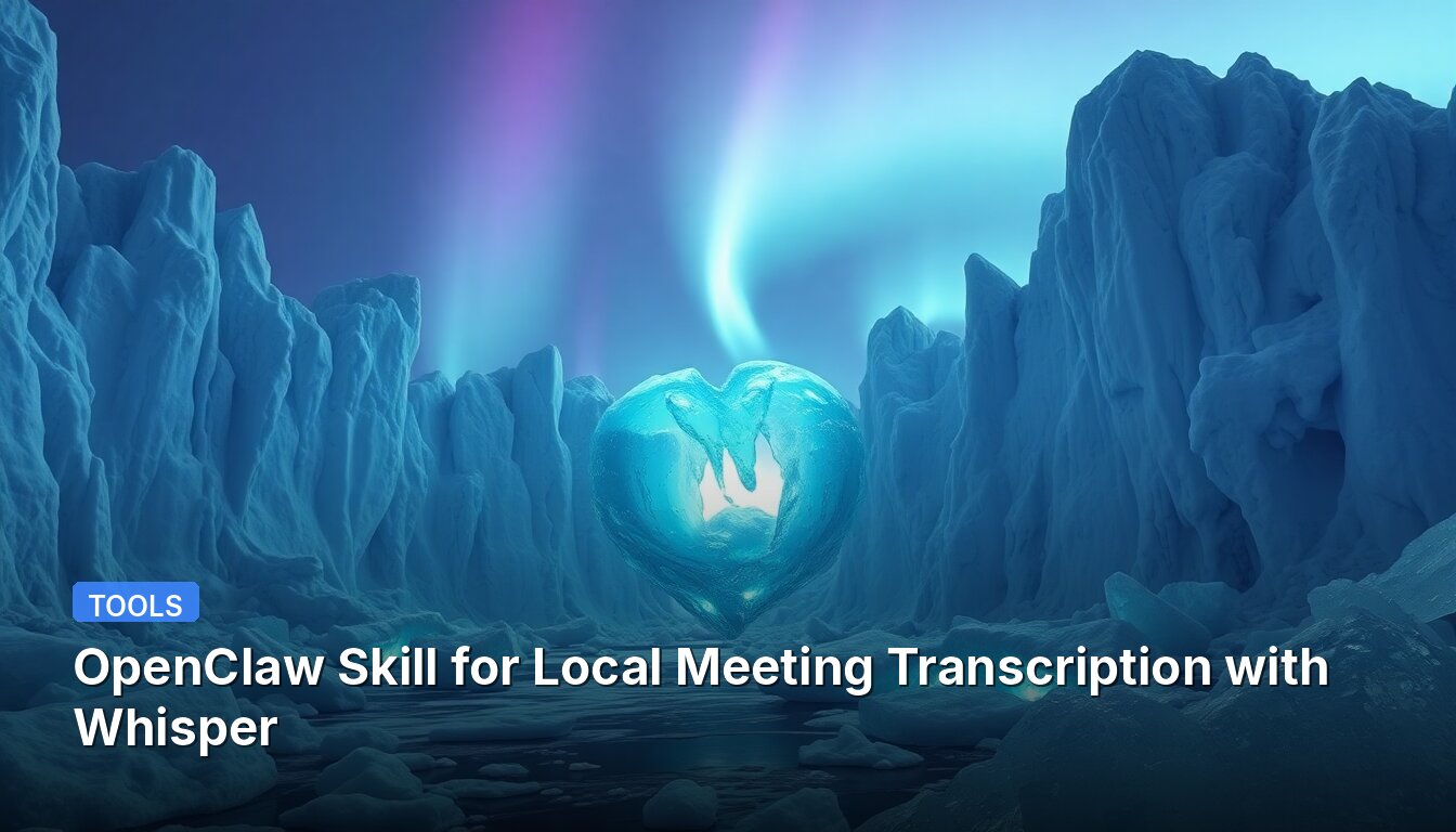 OpenClaw Skill for Local Meeting Transcription with Whisper