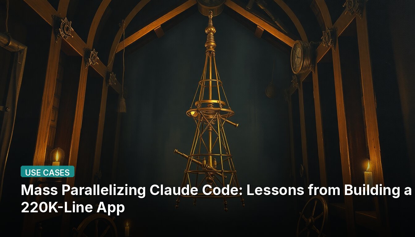 Mass Parallelizing Claude Code: Lessons from Building a 220K-Line App