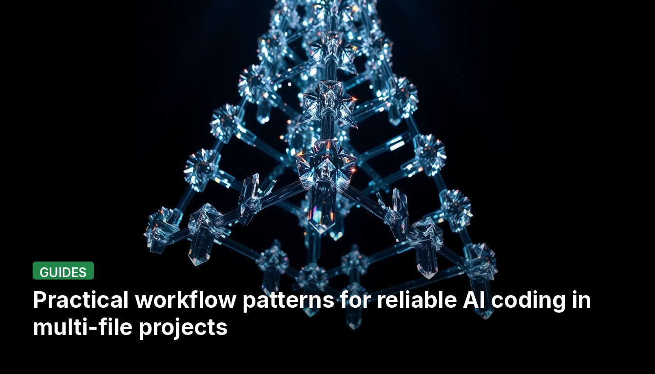 Practical workflow patterns for reliable AI coding in multi-file projects