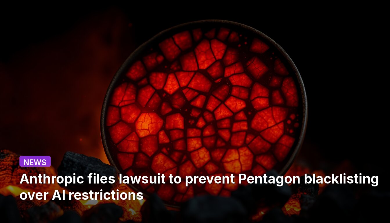 Anthropic files lawsuit to prevent Pentagon blacklisting over AI restrictions