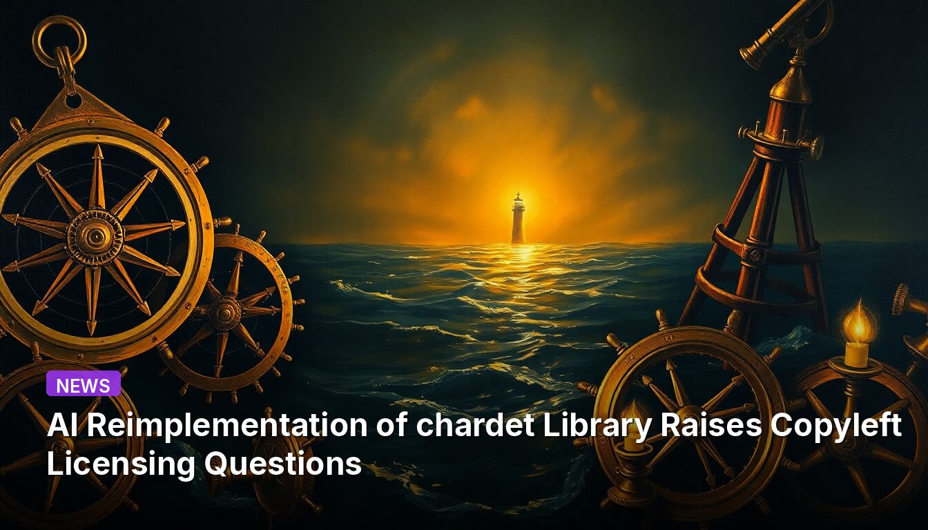 AI Reimplementation of chardet Library Raises Copyleft Licensing Questions
