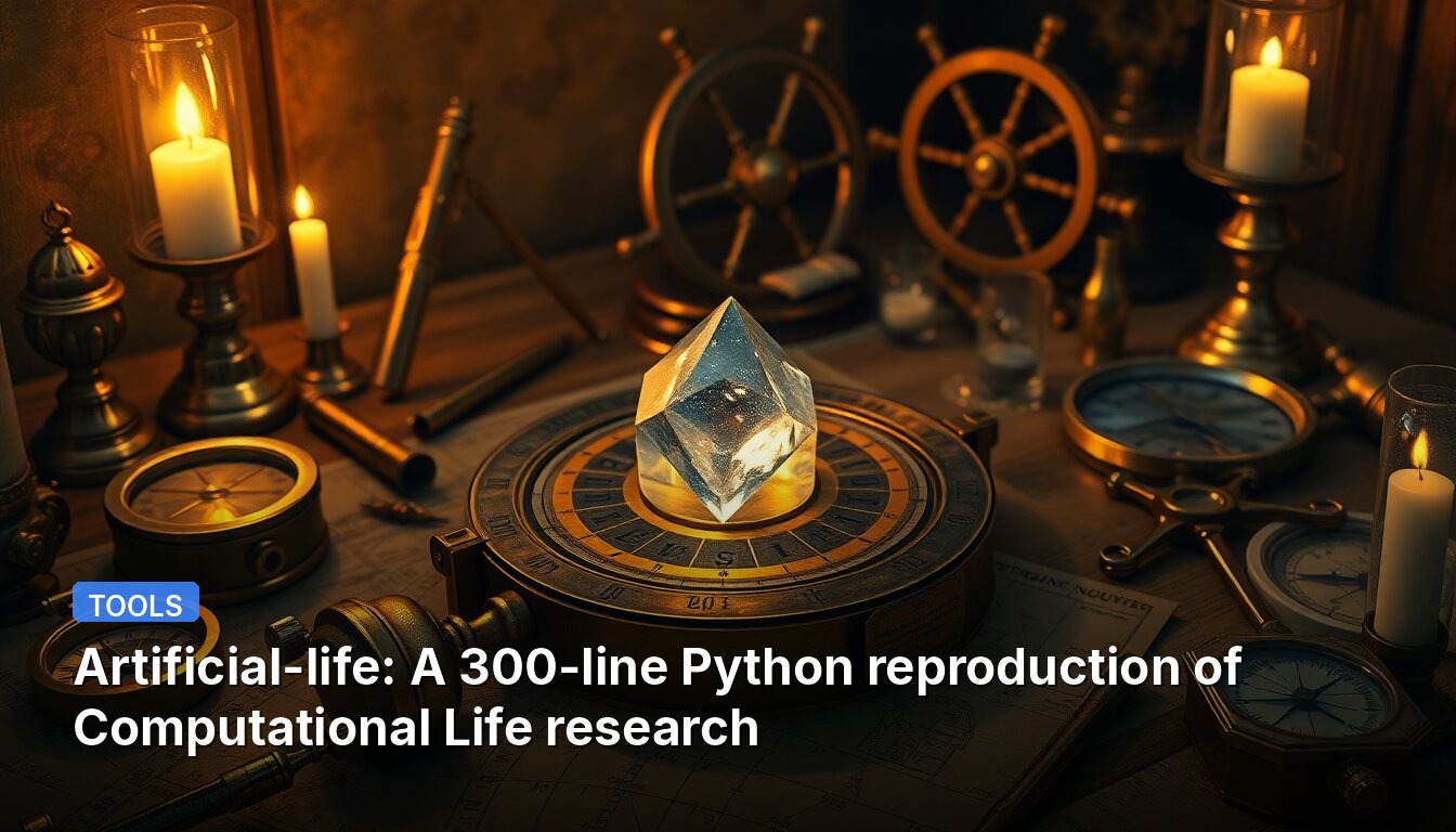 Artificial-life: A 300-line Python reproduction of Computational Life research