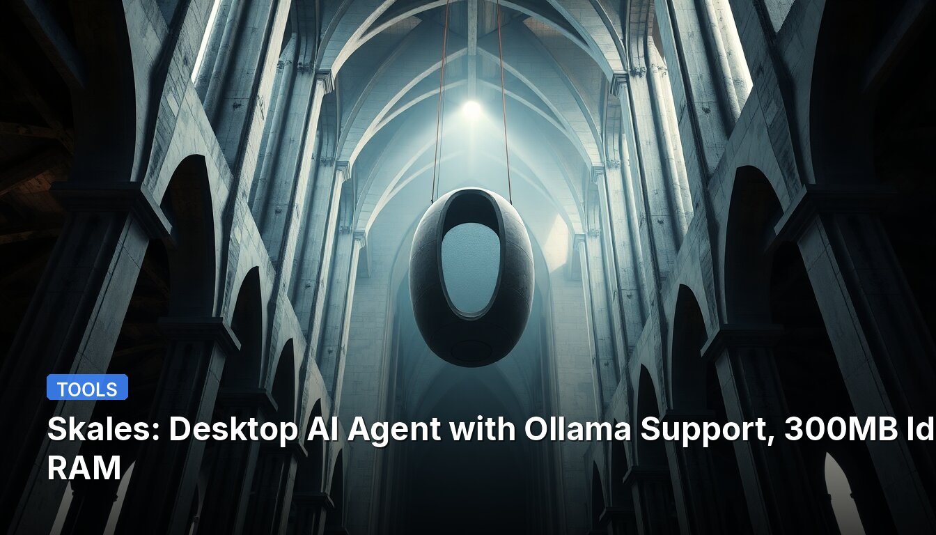 Skales: Desktop AI Agent with Ollama Support, 300MB Idle RAM