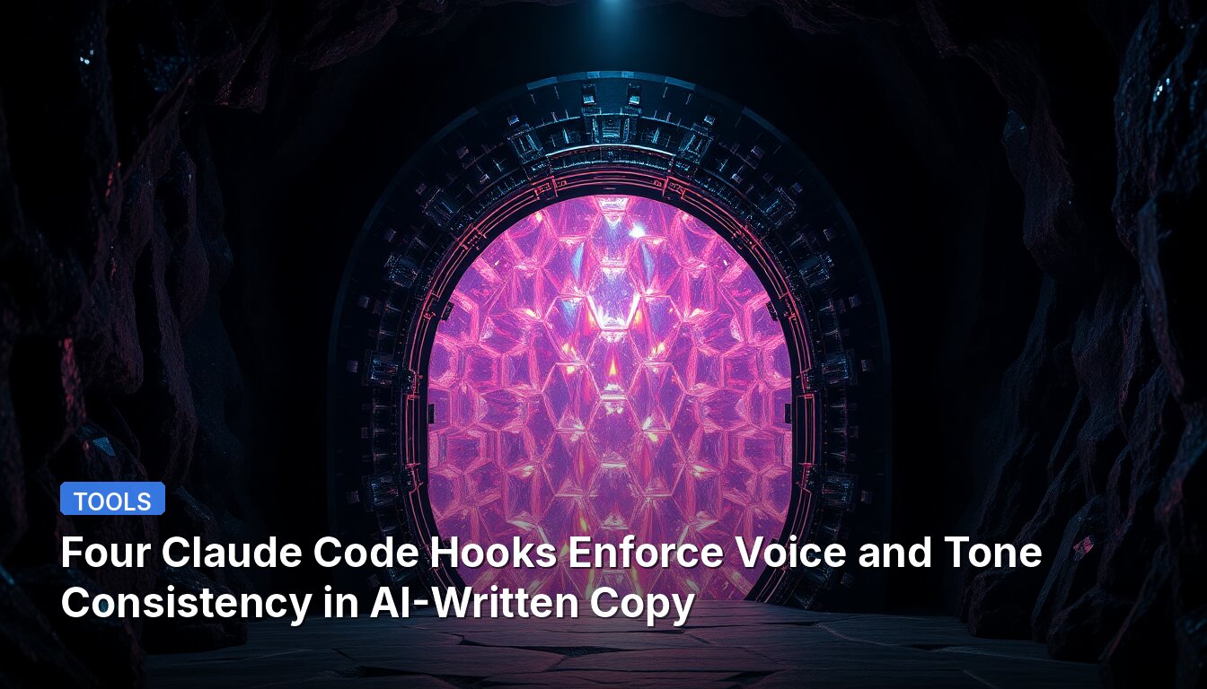 Four Claude Code Hooks Enforce Voice and Tone Consistency in AI-Written Copy