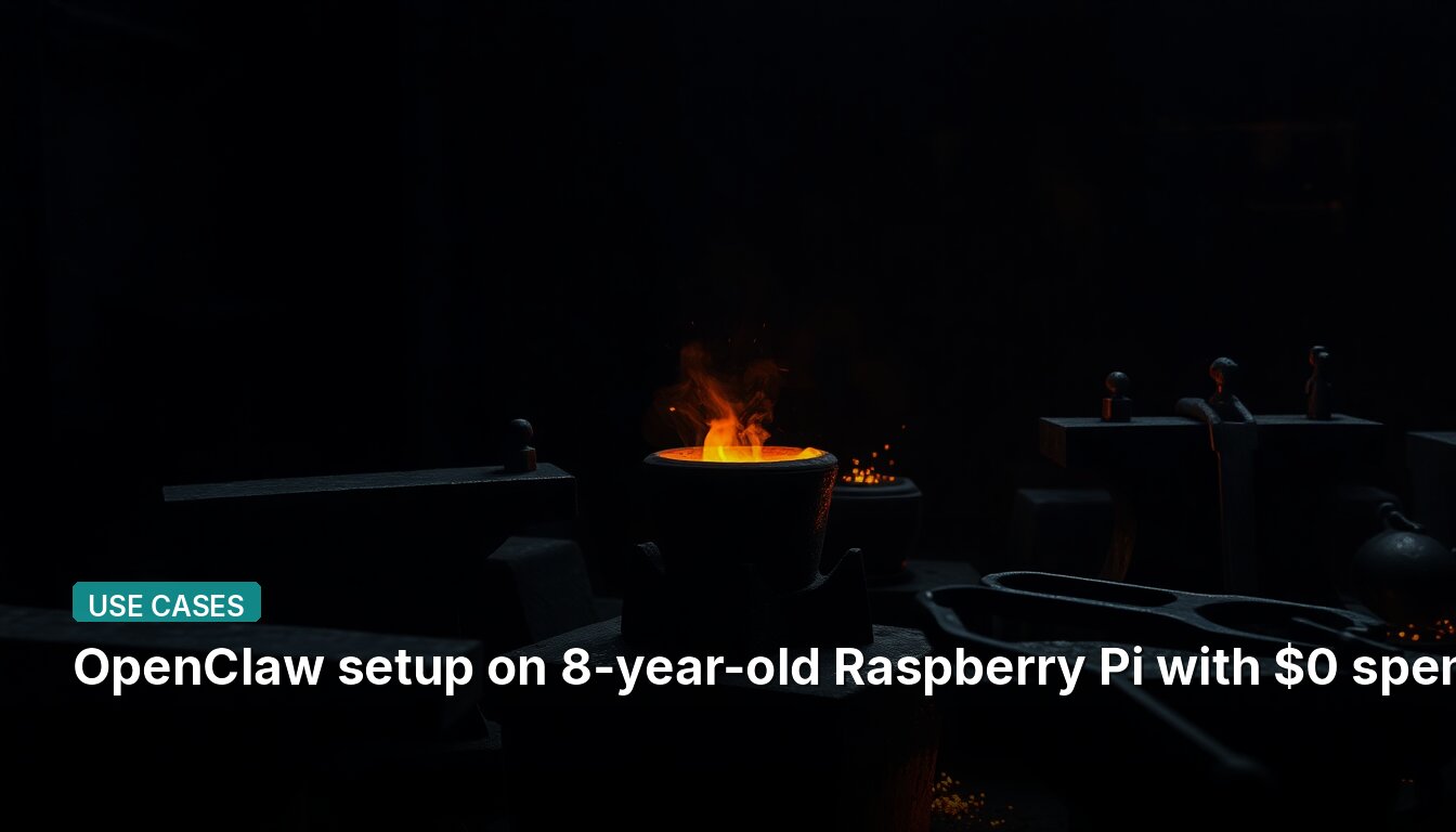 OpenClaw setup on 8-year-old Raspberry Pi with $0 spent