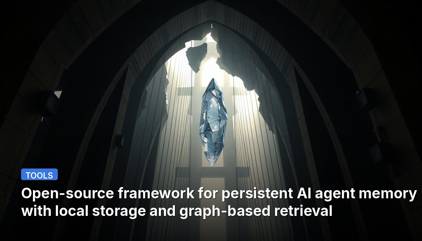Open-source framework for persistent AI agent memory with local storage and graph-based retrieval