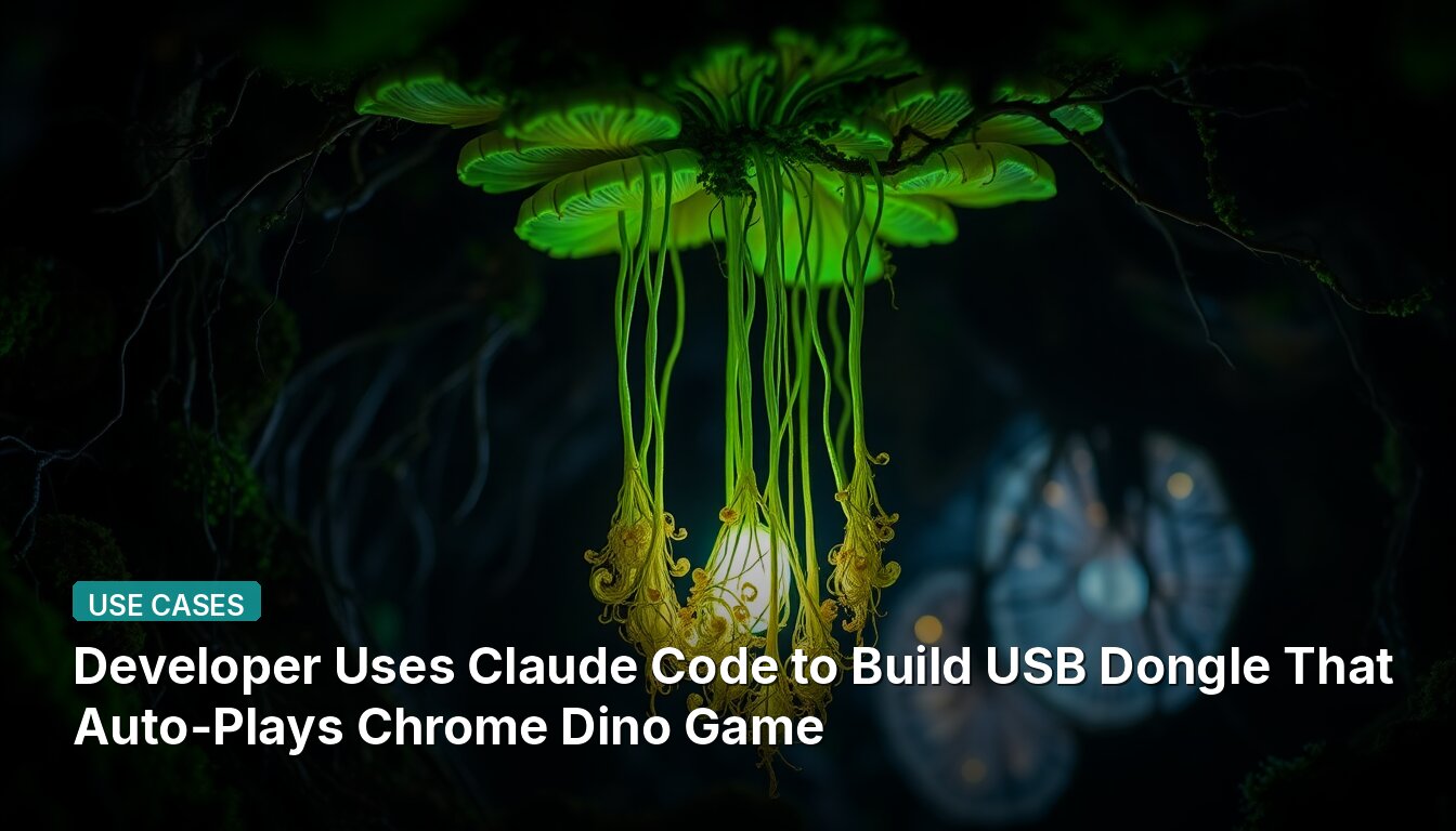 Developer Uses Claude Code to Build USB Dongle That Auto-Plays Chrome Dino Game