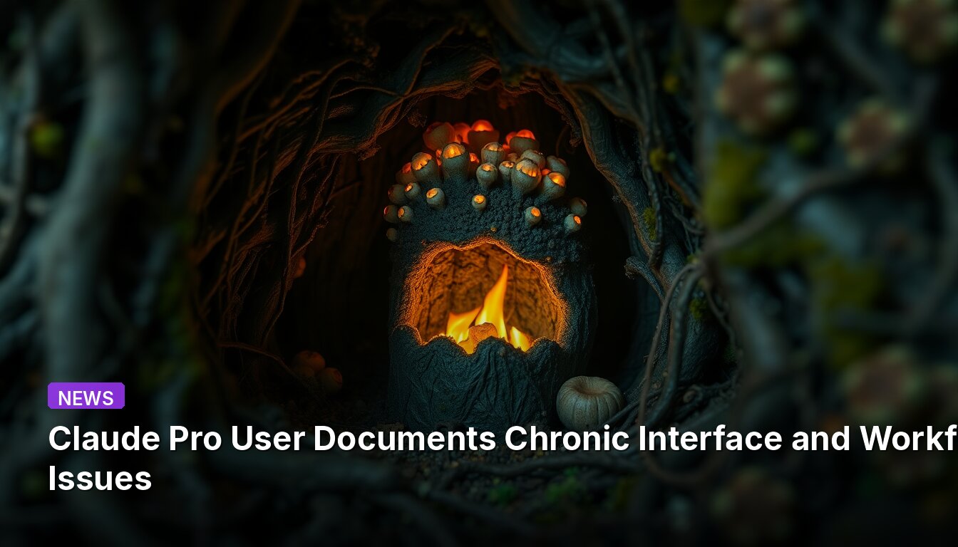 Claude Pro User Documents Chronic Interface and Workflow Issues