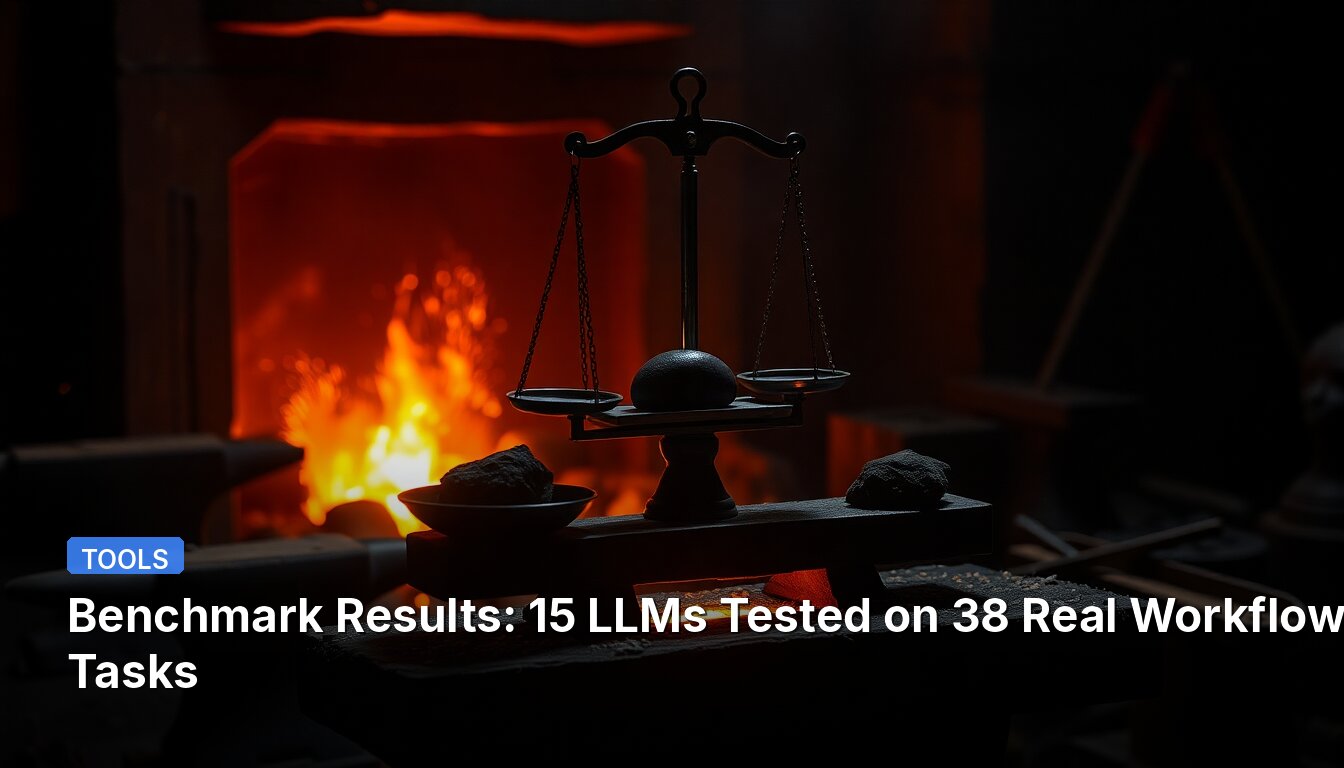 Benchmark Results: 15 LLMs Tested on 38 Real Workflow Tasks