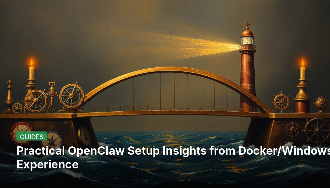 Practical OpenClaw Setup Insights from Docker/Windows Experience