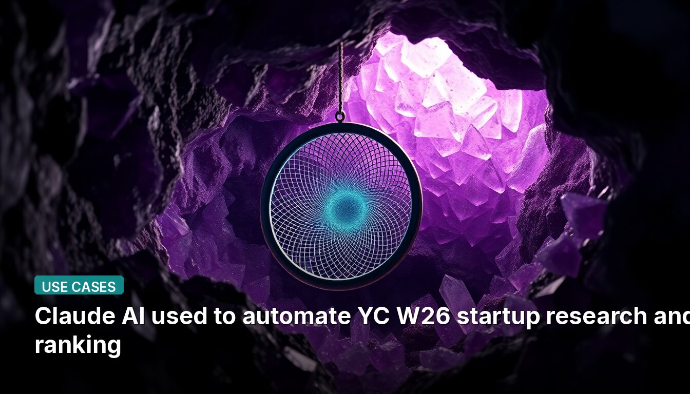 Claude AI used to automate YC W26 startup research and ranking