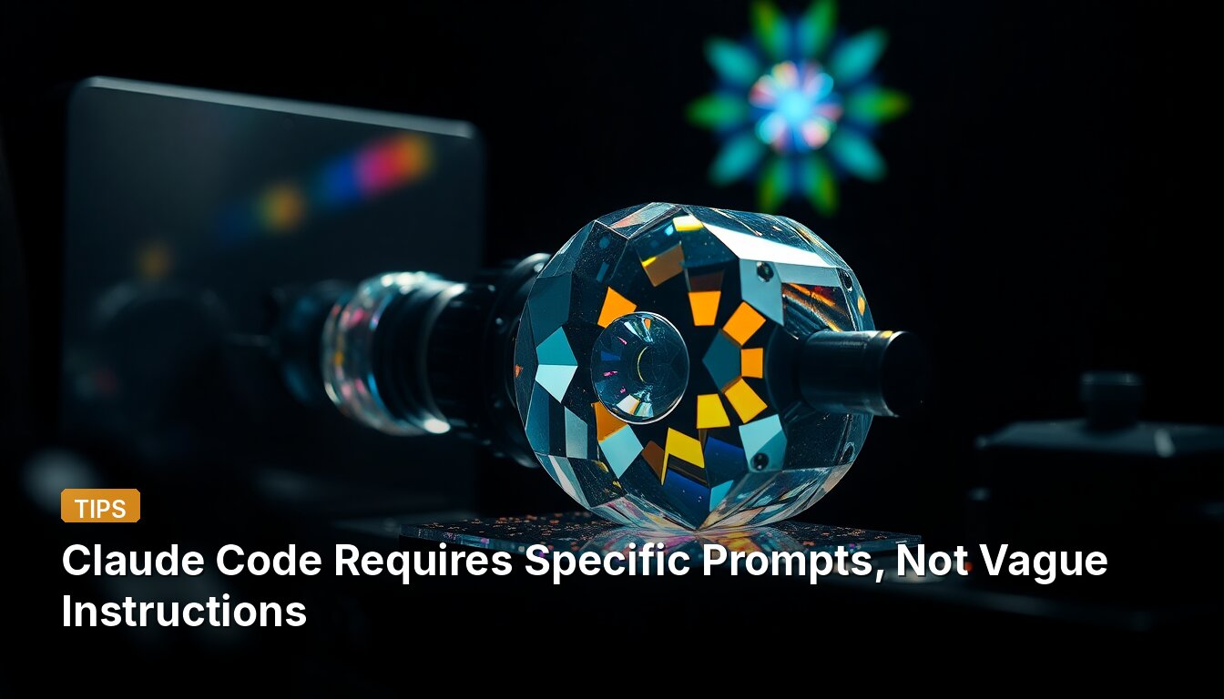 Claude Code Requires Specific Prompts, Not Vague Instructions