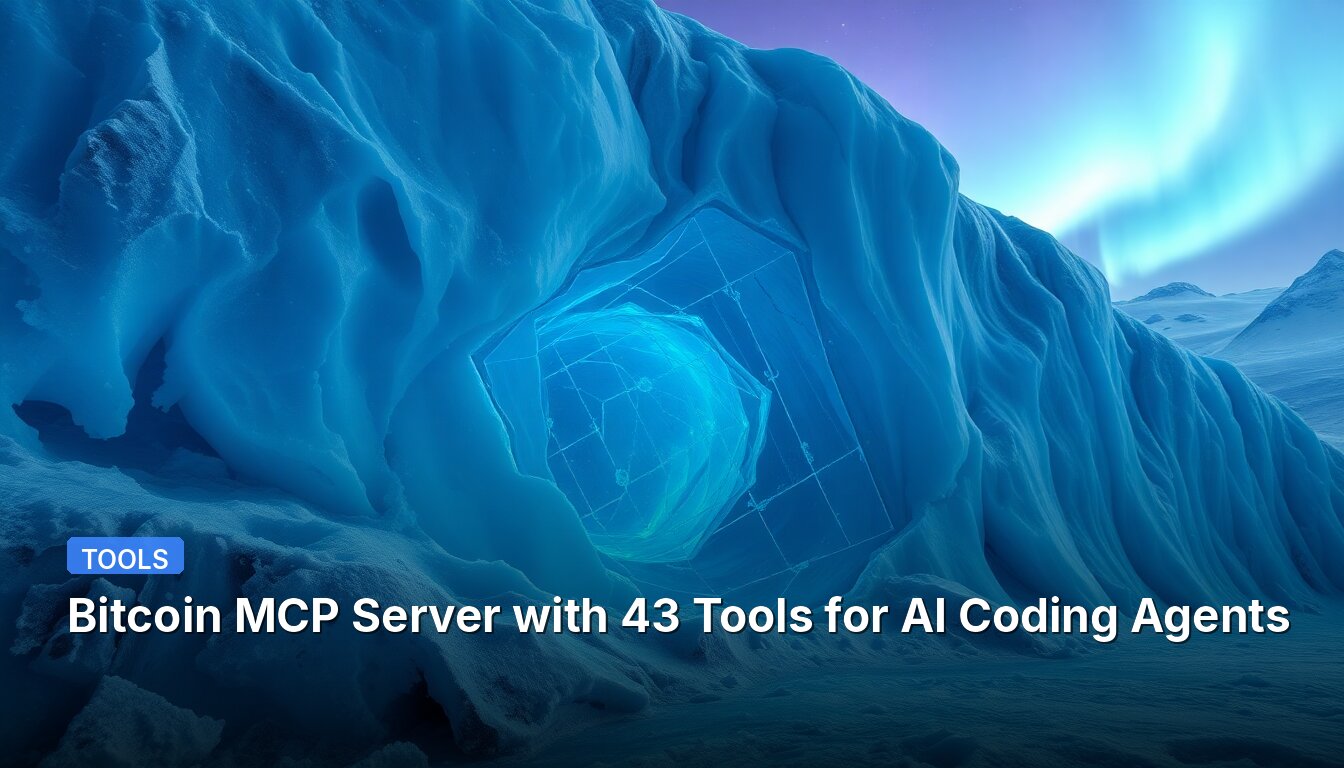 Bitcoin MCP Server with 43 Tools for AI Coding Agents