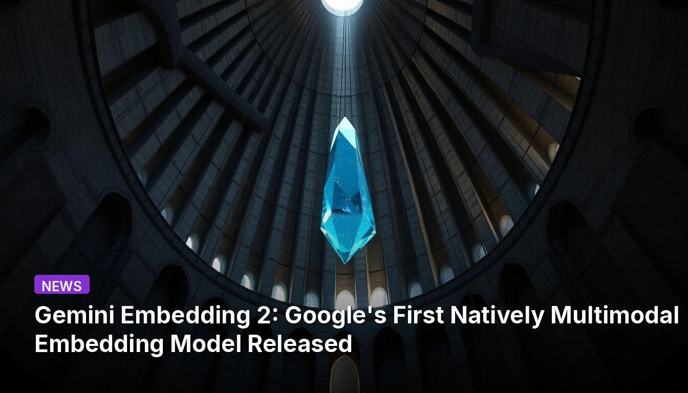 Gemini Embedding 2: Google's First Natively Multimodal Embedding Model Released