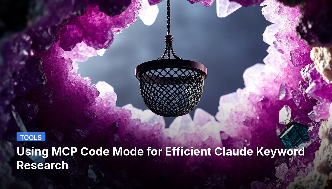 Using MCP Code Mode for Efficient Claude Keyword Research