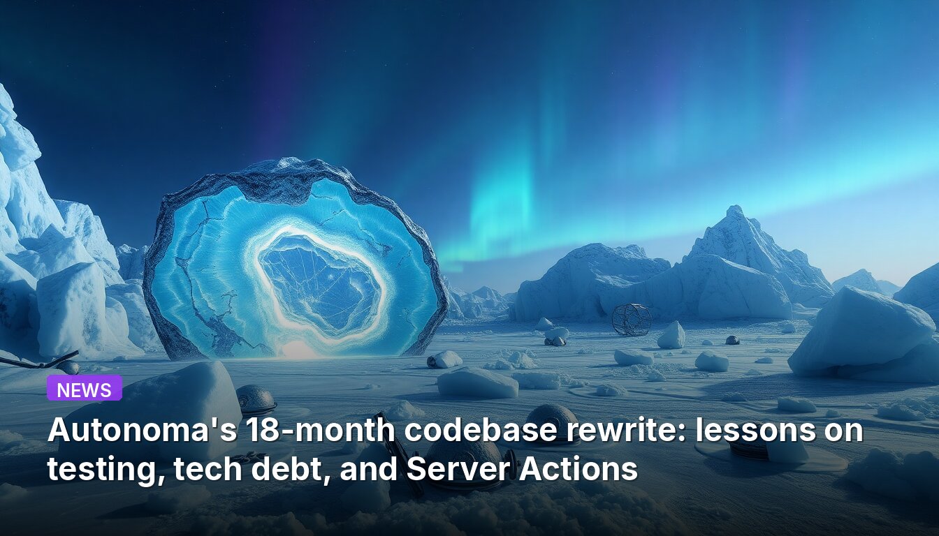 Autonoma's 18-month codebase rewrite: lessons on testing, tech debt, and Server Actions