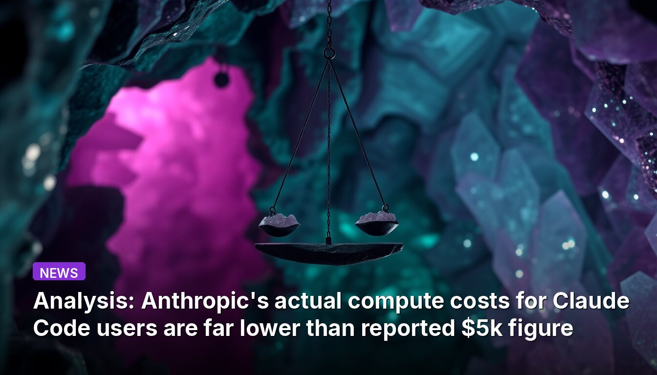 Analysis: Anthropic's actual compute costs for Claude Code users are far lower than reported $5k figure