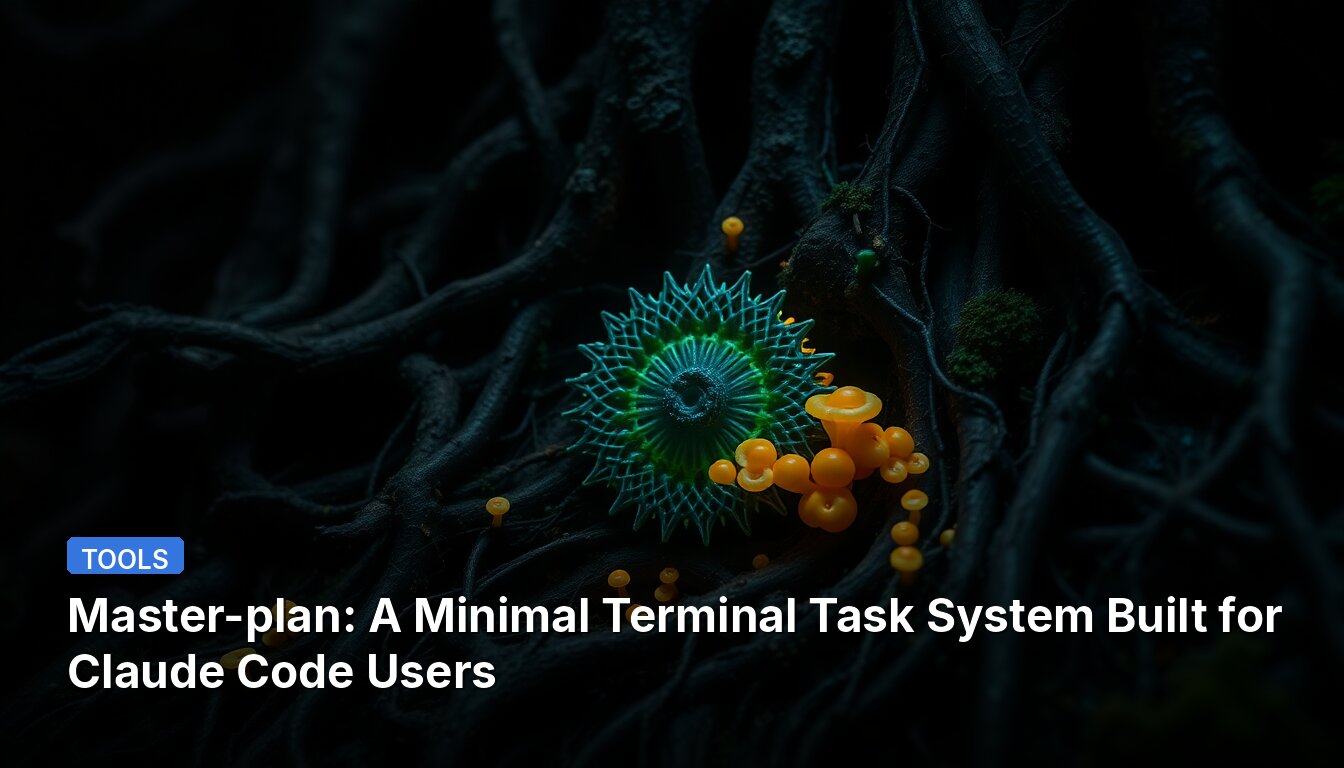 Master-plan: A Minimal Terminal Task System Built for Claude Code Users