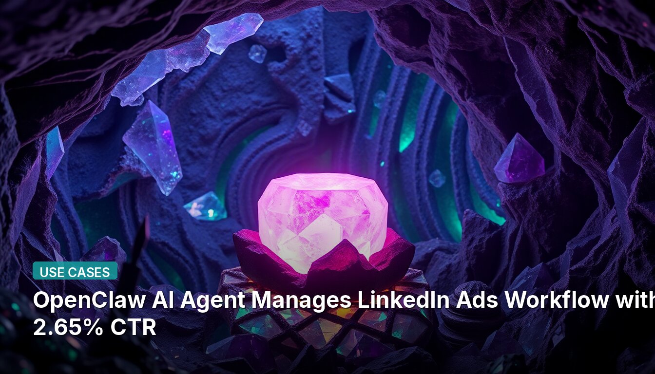 OpenClaw AI Agent Manages LinkedIn Ads Workflow with 2.65% CTR