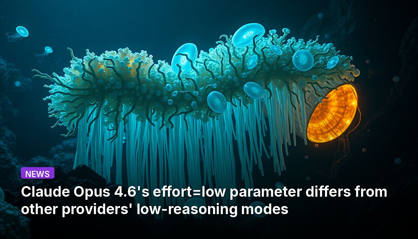 Claude Opus 4.6's effort=low parameter differs from other providers' low-reasoning modes