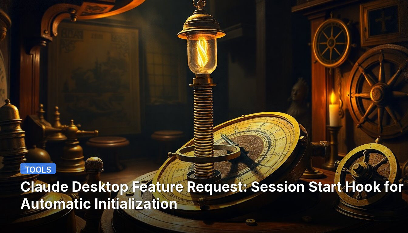 Claude Desktop Feature Request: Session Start Hook for Automatic Initialization