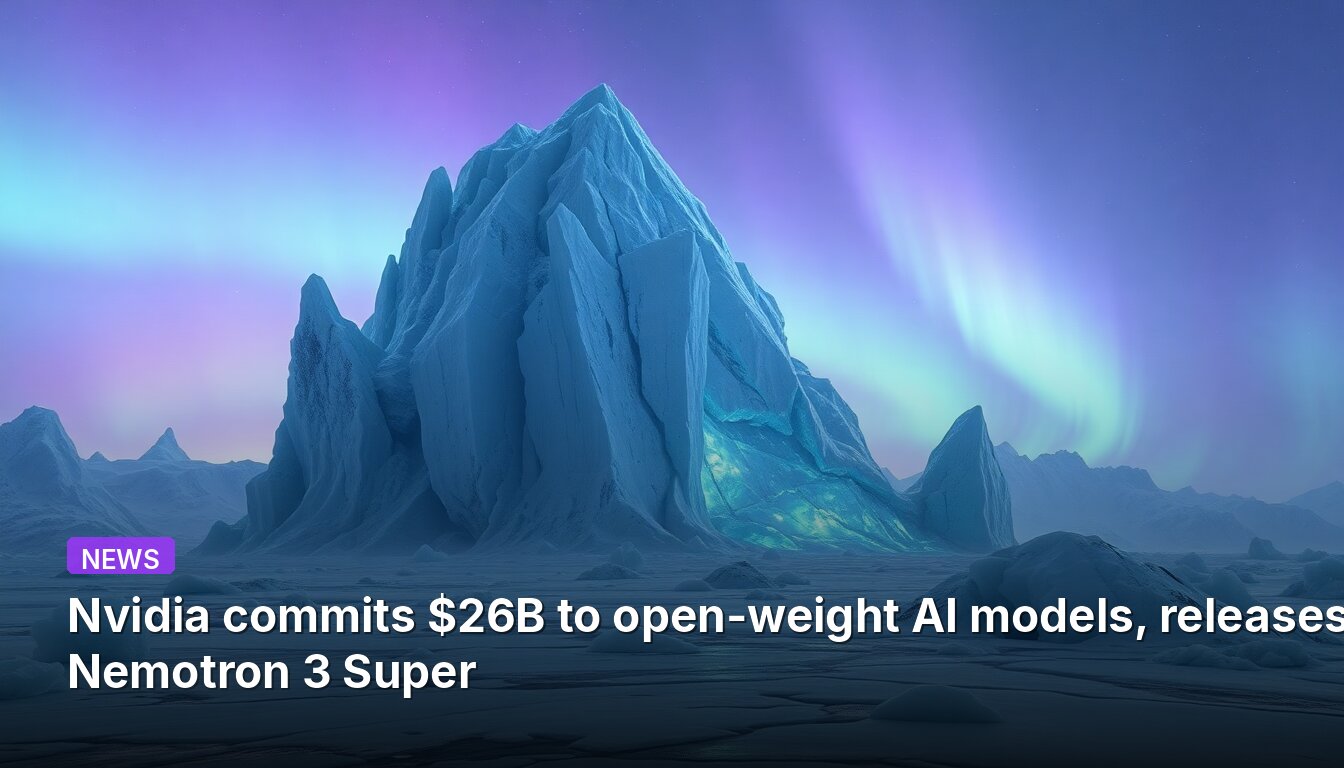 Nvidia commits $26B to open-weight AI models, releases Nemotron 3 Super