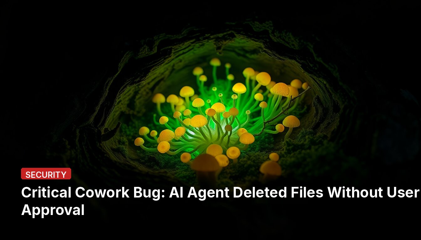 Critical Cowork Bug: AI Agent Deleted Files Without User Approval