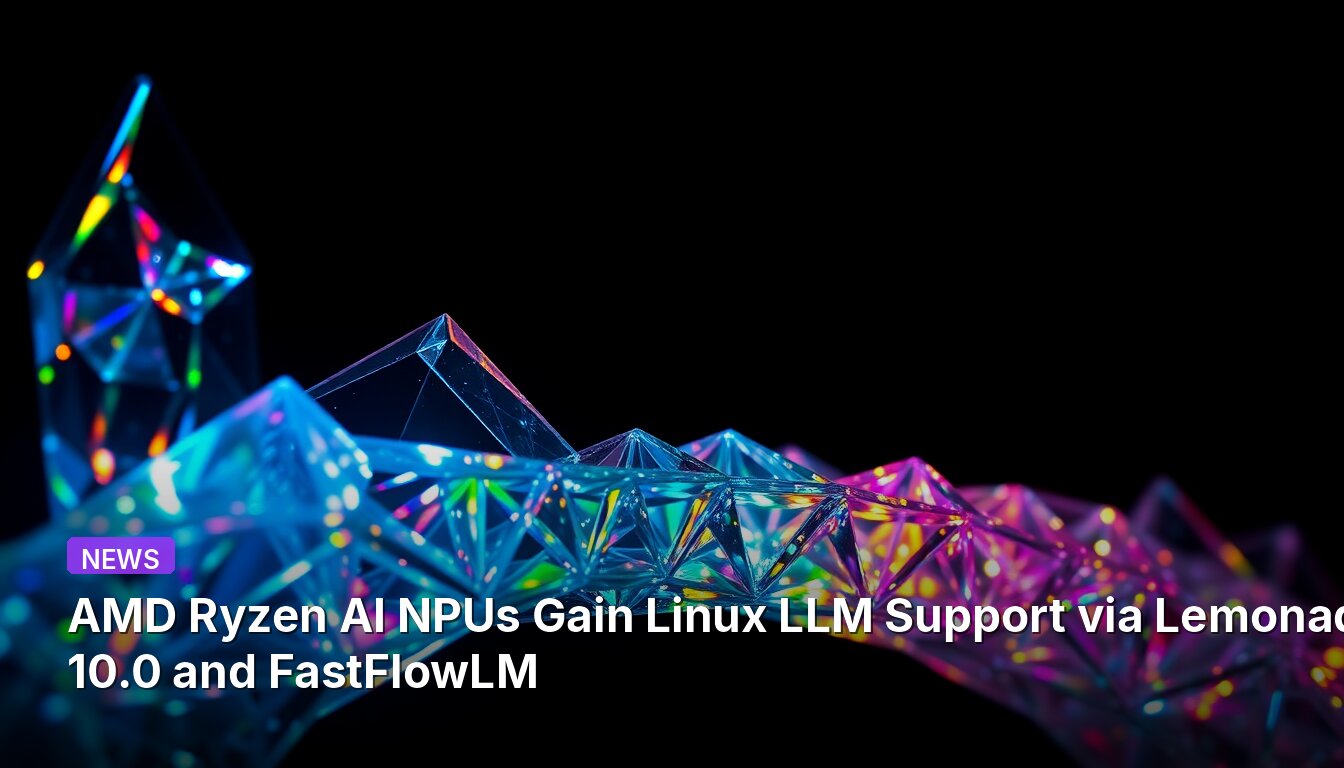 AMD Ryzen AI NPUs Gain Linux LLM Support via Lemonade 10.0 and FastFlowLM